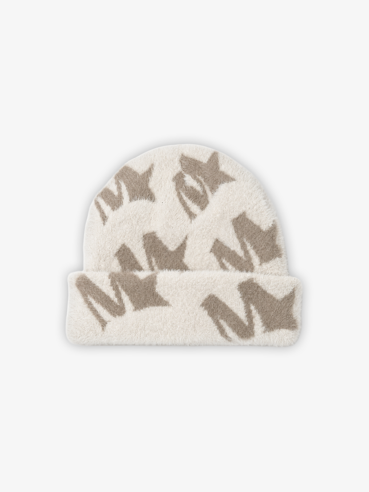 MOEDA Monogram Beanie – Stone Beige