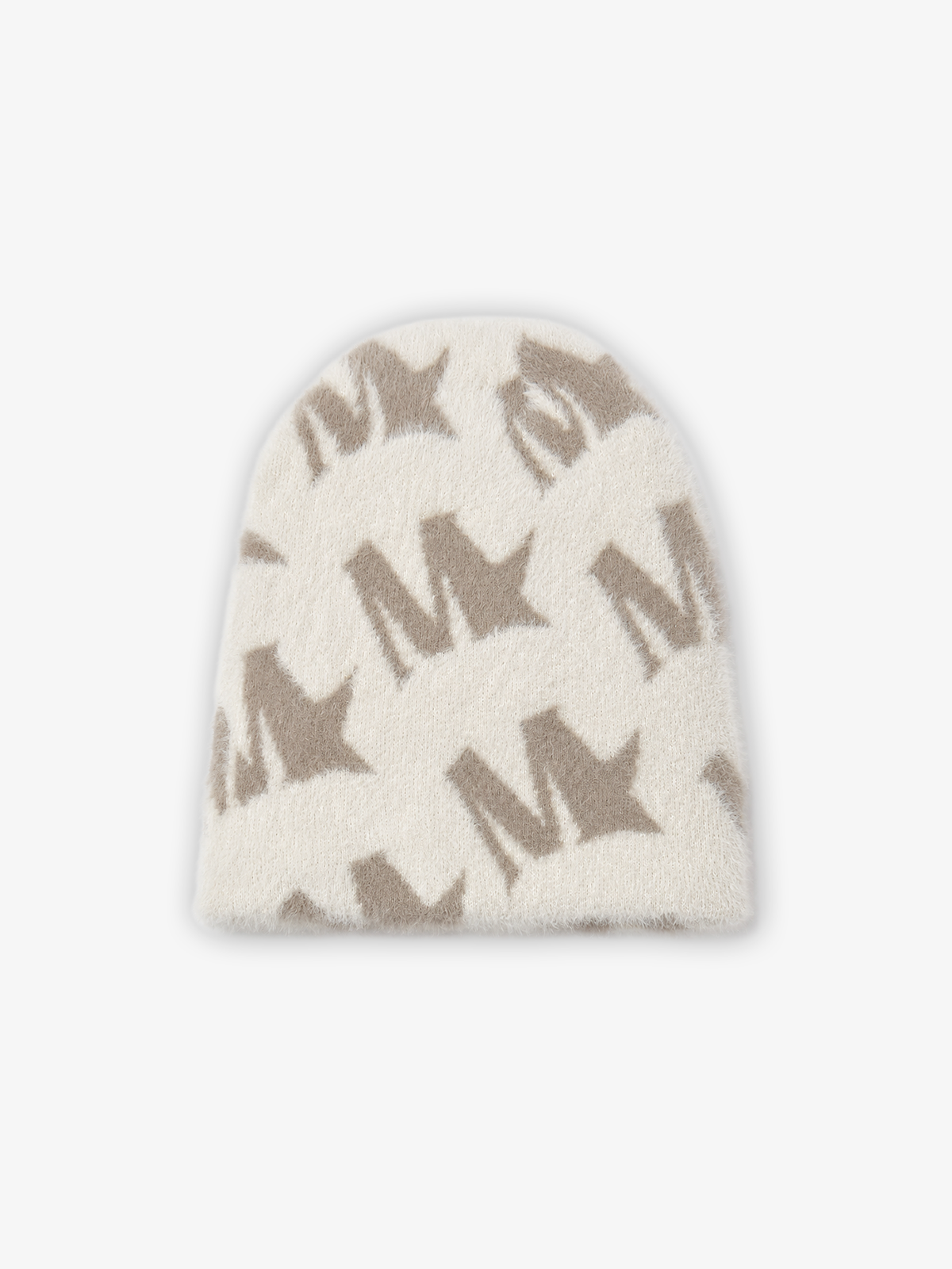 MOEDA Monogram Beanie – Stone Beige