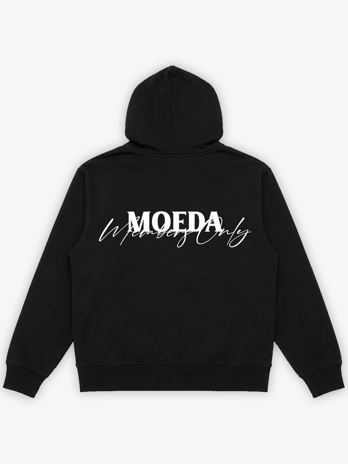 Black Essentials Members Only Hoodie