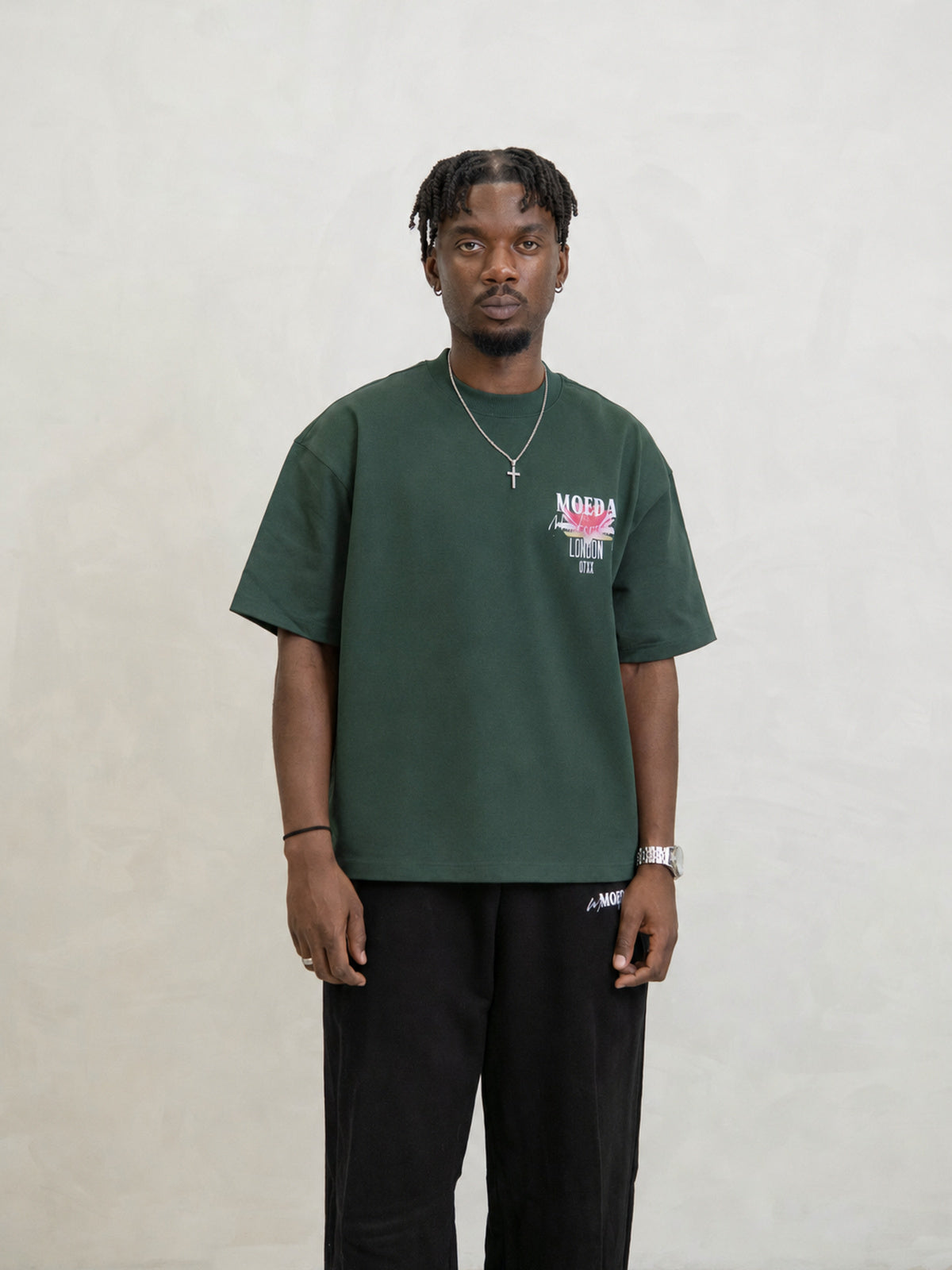 Green Lotus Oversized T-Shirt