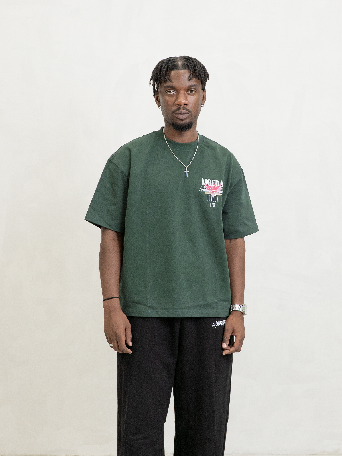 Green Lotus Oversized T-Shirt